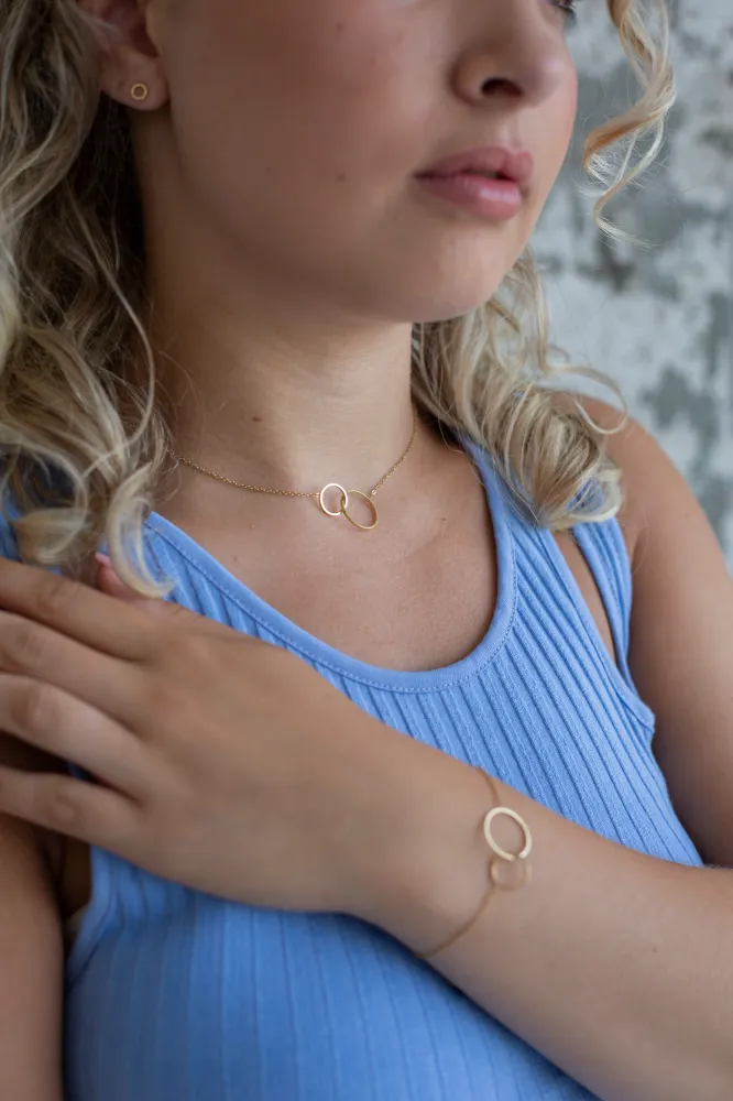 Ketting Double O goud Go Dutch Label