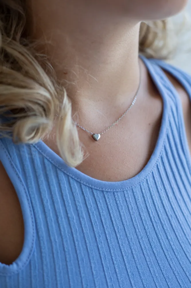 Ketting Full Heart zilver Go Dutch Label