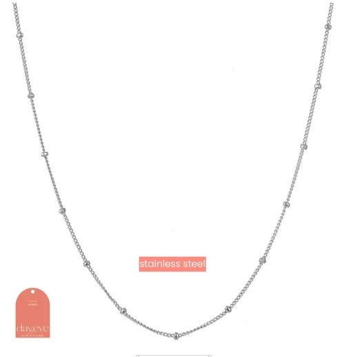 Ketting Little Balls zilver Go Dutch Label