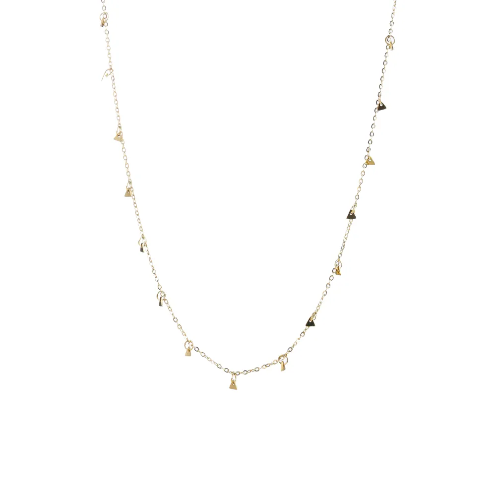 Ketting Tiny Triangle goud Go Dutch Label