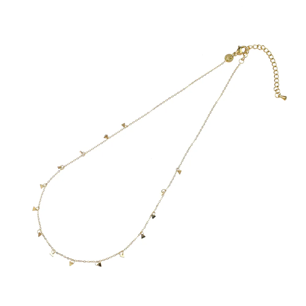 Ketting Tiny Triangle goud Go Dutch Label