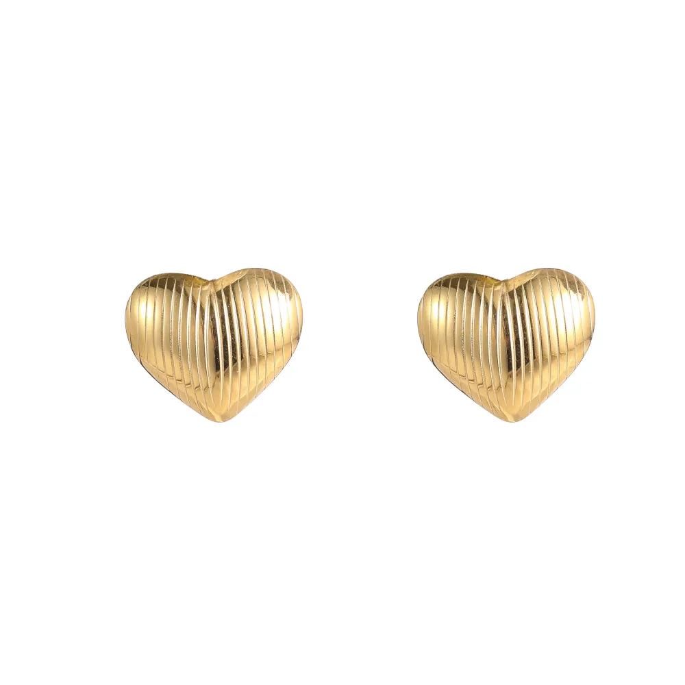 Oorbellen Big Heart goud Go Dutch Label