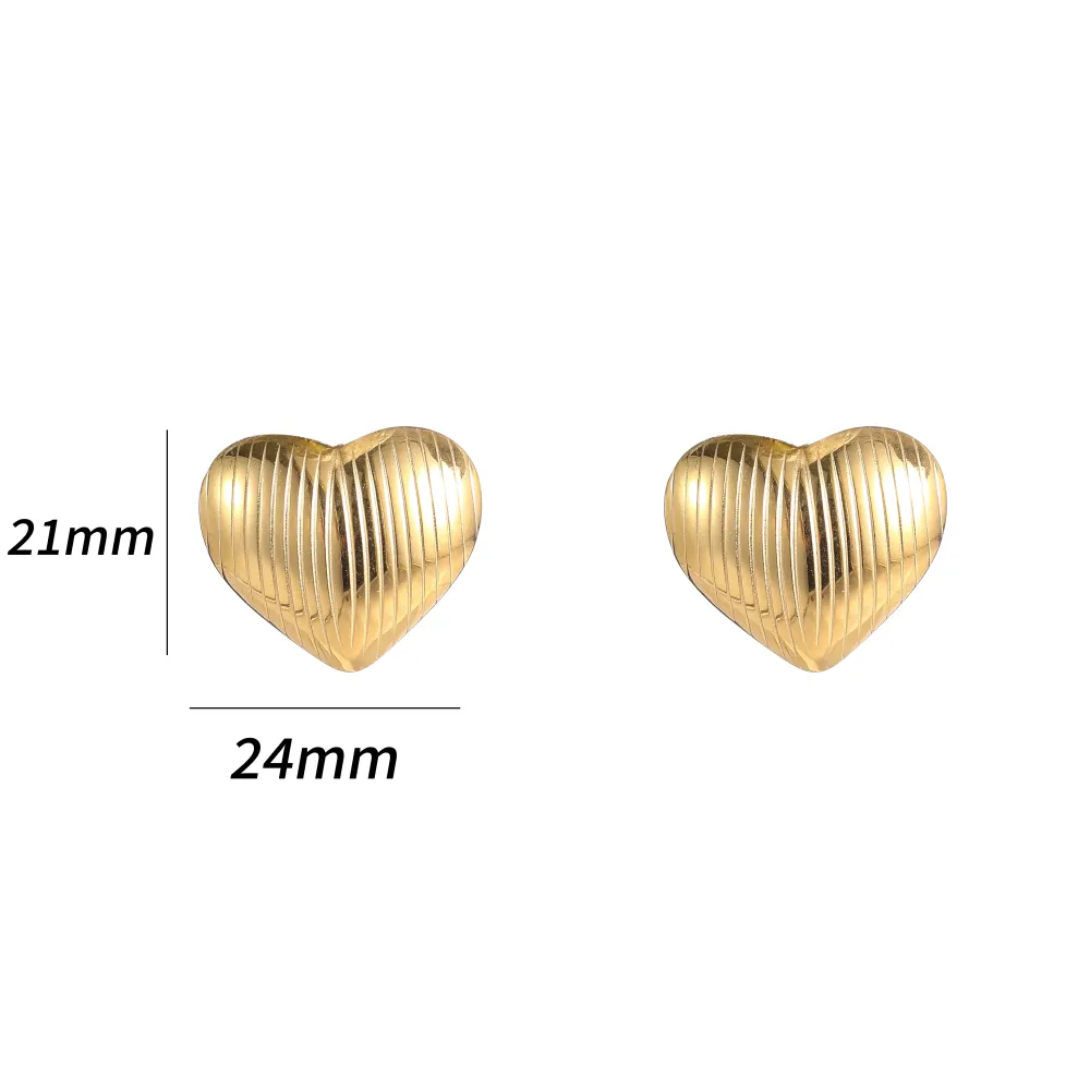 Oorbellen Big Heart goud Go Dutch Label