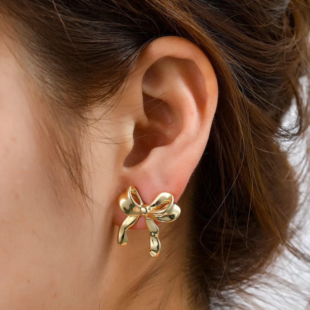 Oorbellen Bow Stud Go Dutch Label