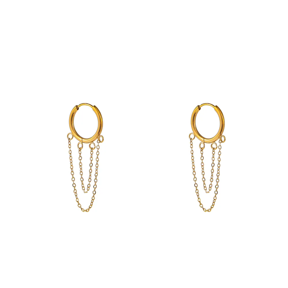 Oorbellen Chains Hoop Go Dutch Label