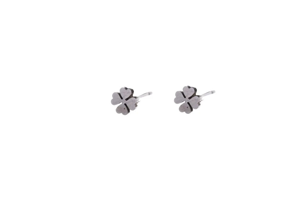 Oorbellen Clover zilver Go Dutch Label