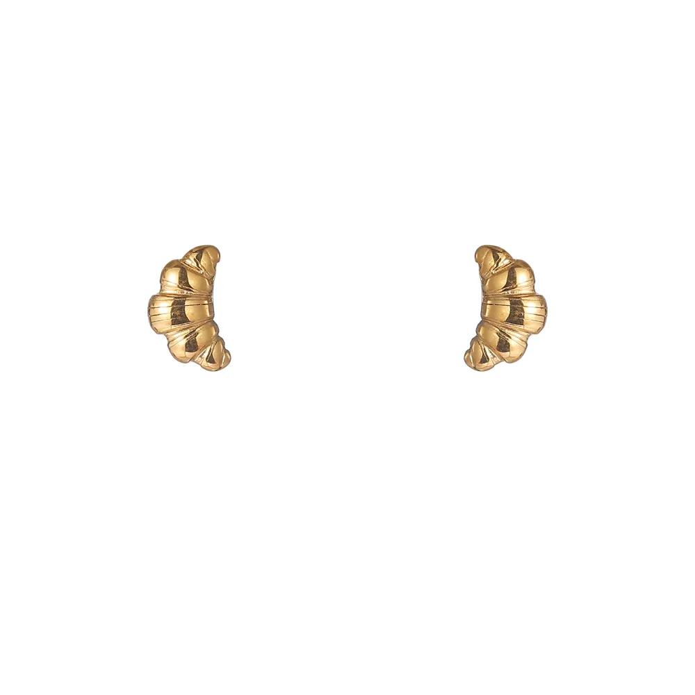 Oorbellen Croissant - Goud Go Dutch Label