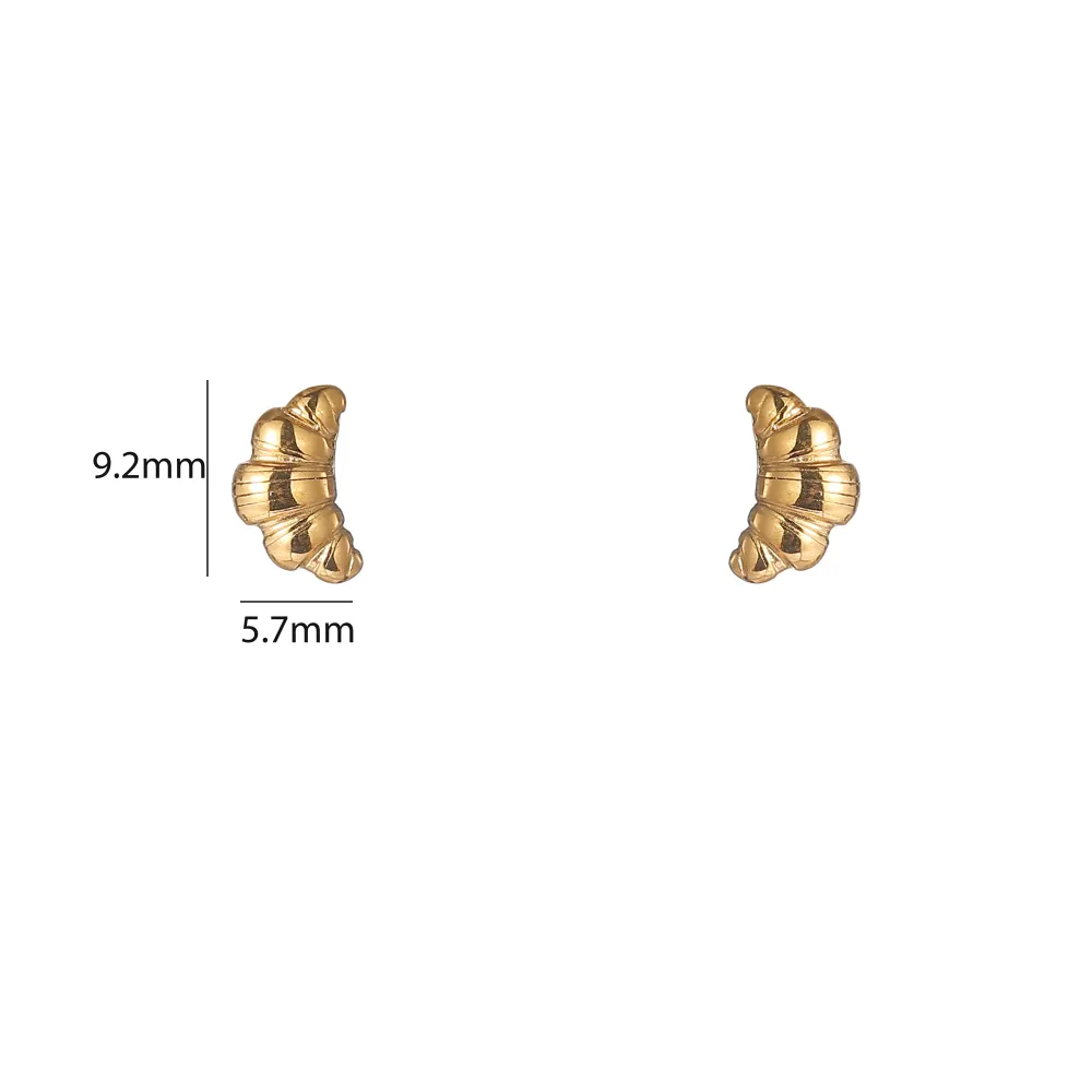Oorbellen Croissant - Goud Go Dutch Label