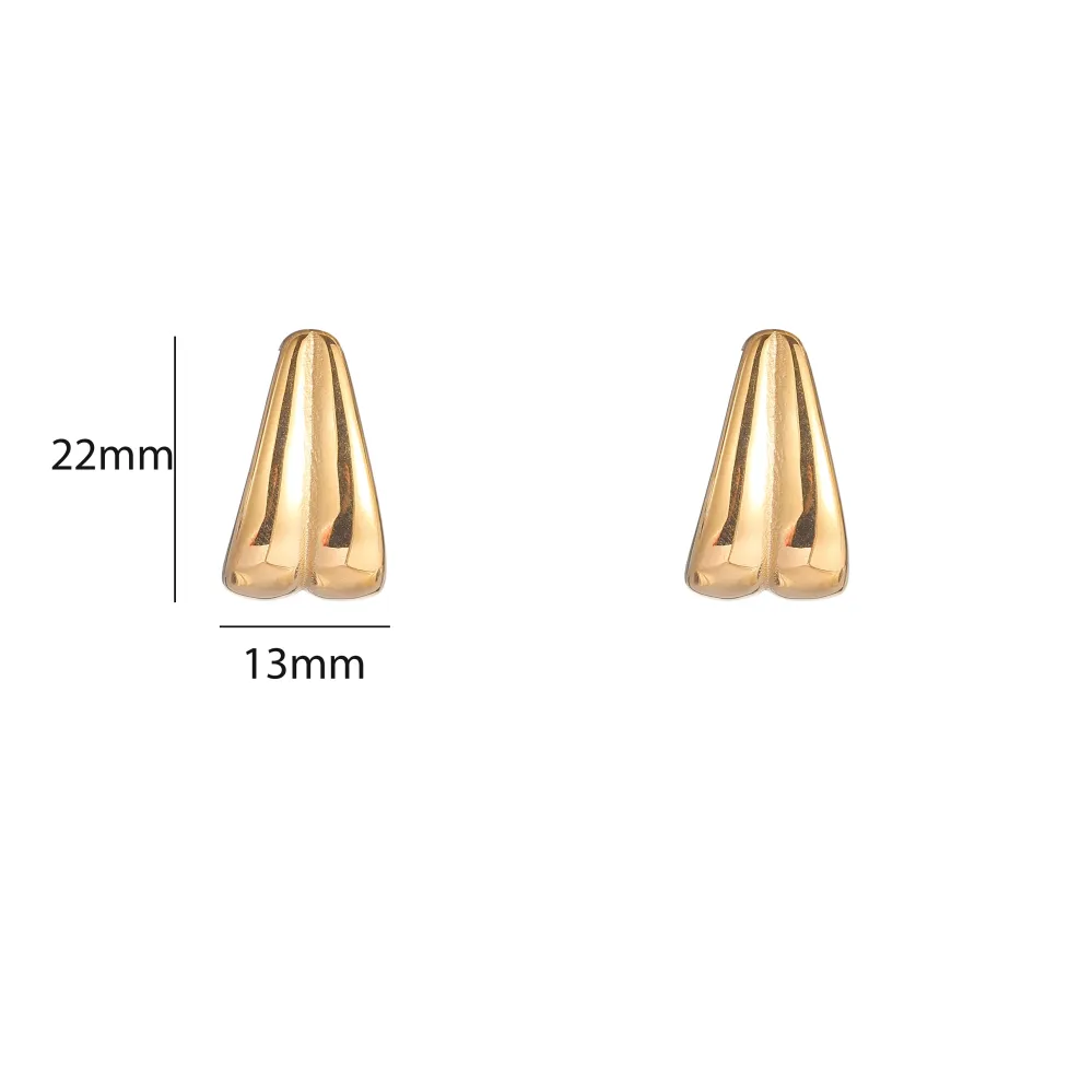Oorbellen Double drop goud Go Dutch Label