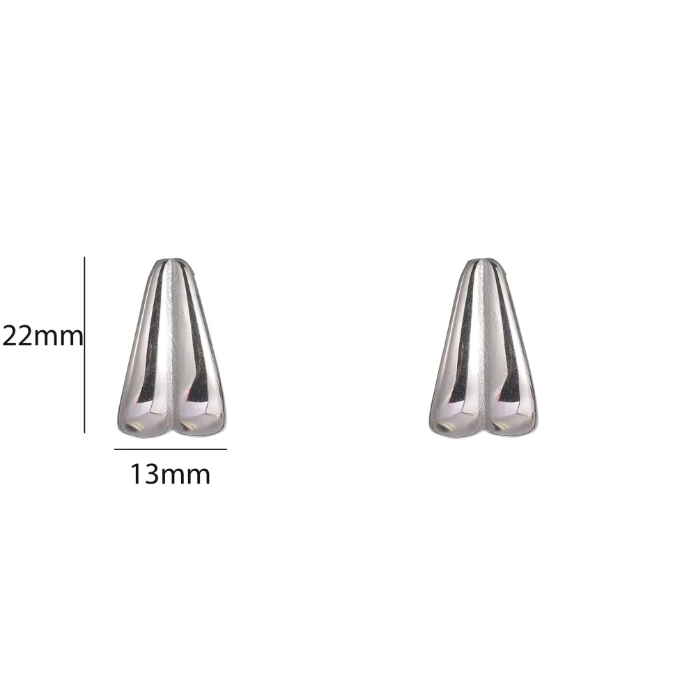 Oorbellen Double drop zilver Go Dutch Label