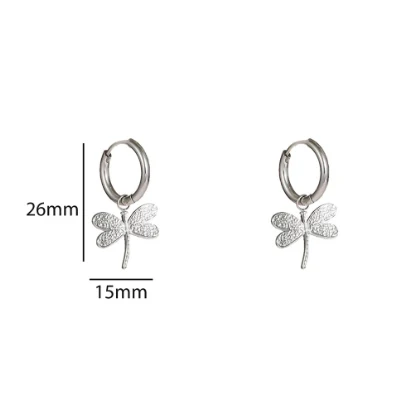 Oorbellen Dragonfly zilver Go Dutch Label