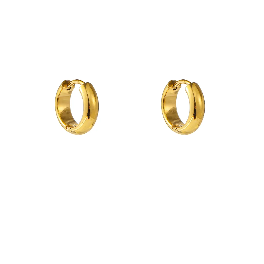 Oorbellen Essential Hoop (9mm) - Goud Go Dutch Label