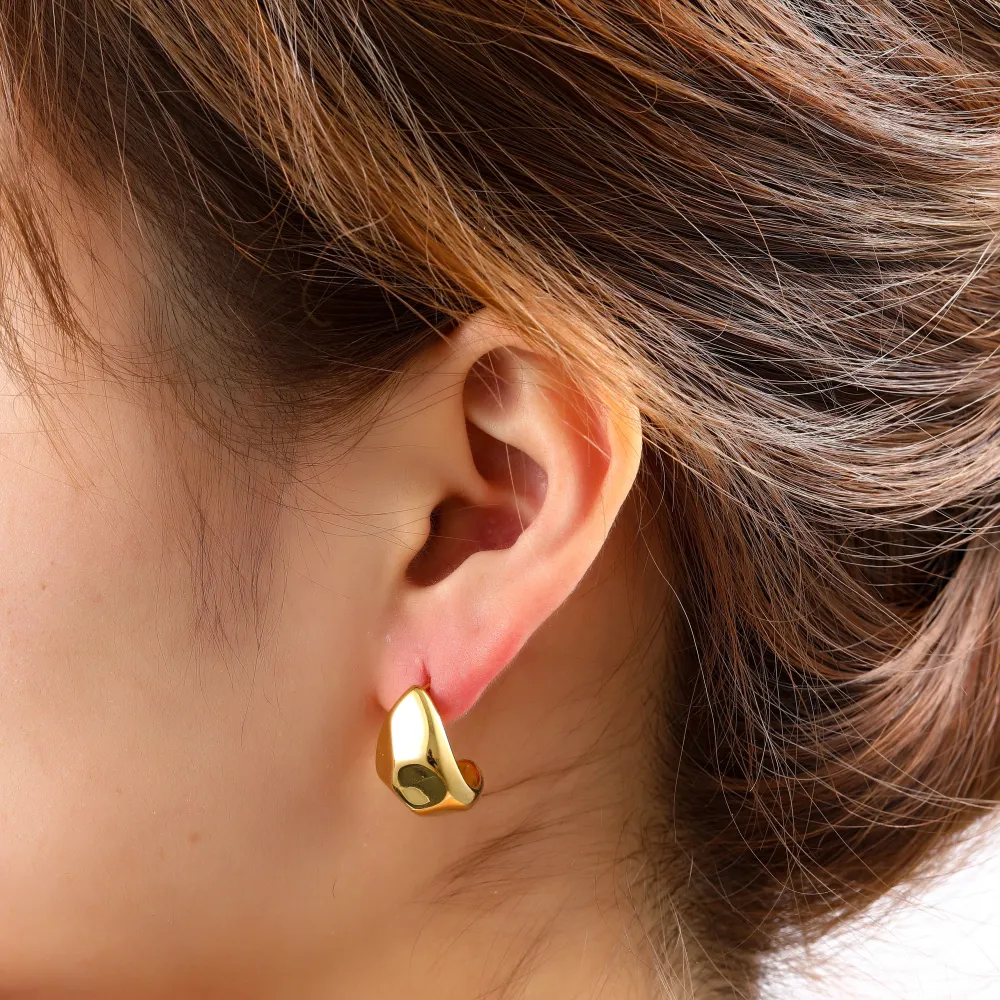 Oorbellen Facet Drop Stud Go Dutch Label