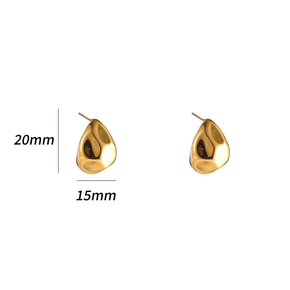 Oorbellen Facet Drop Stud Go Dutch Label
