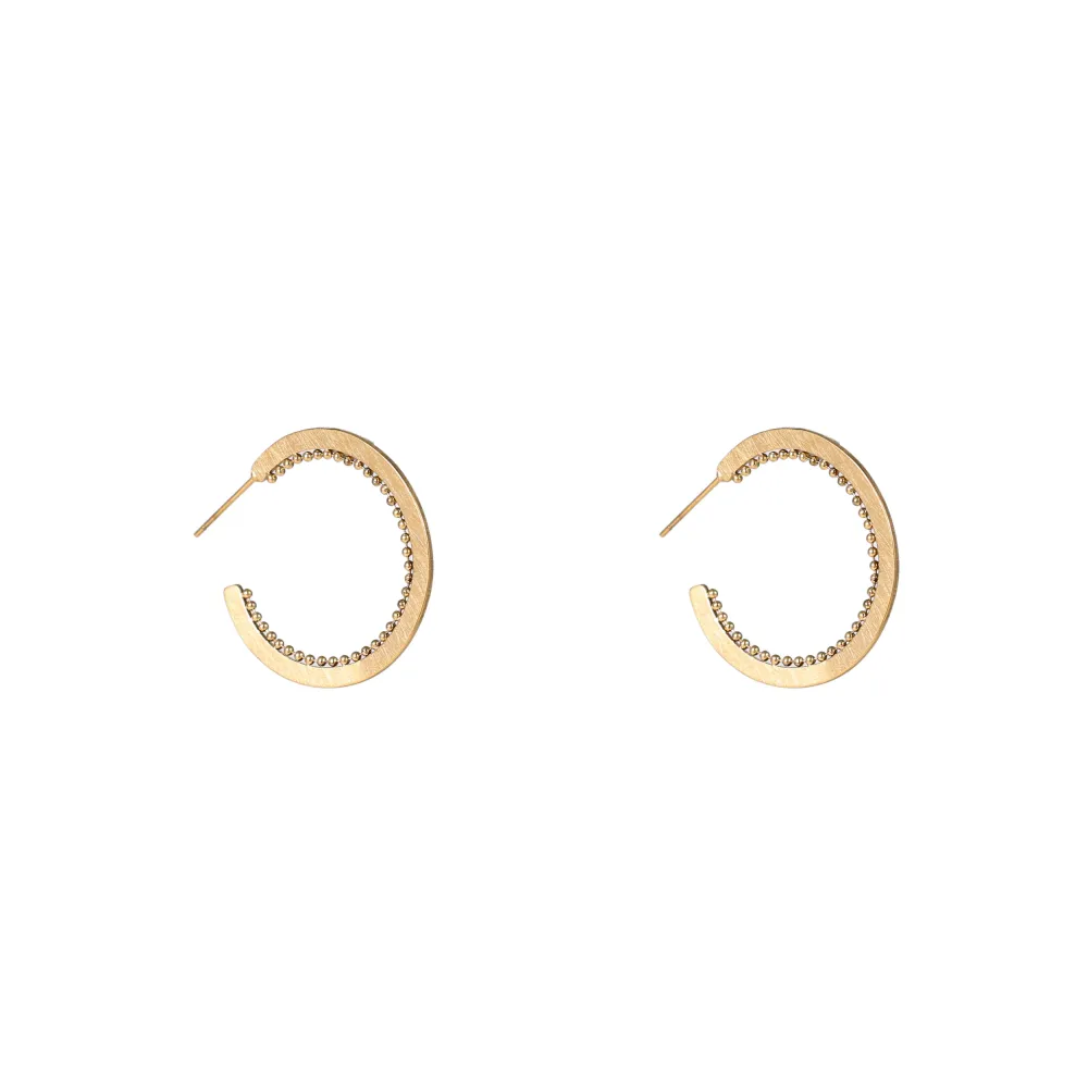 Oorbellen Fine balls Hoop Go Dutch Label