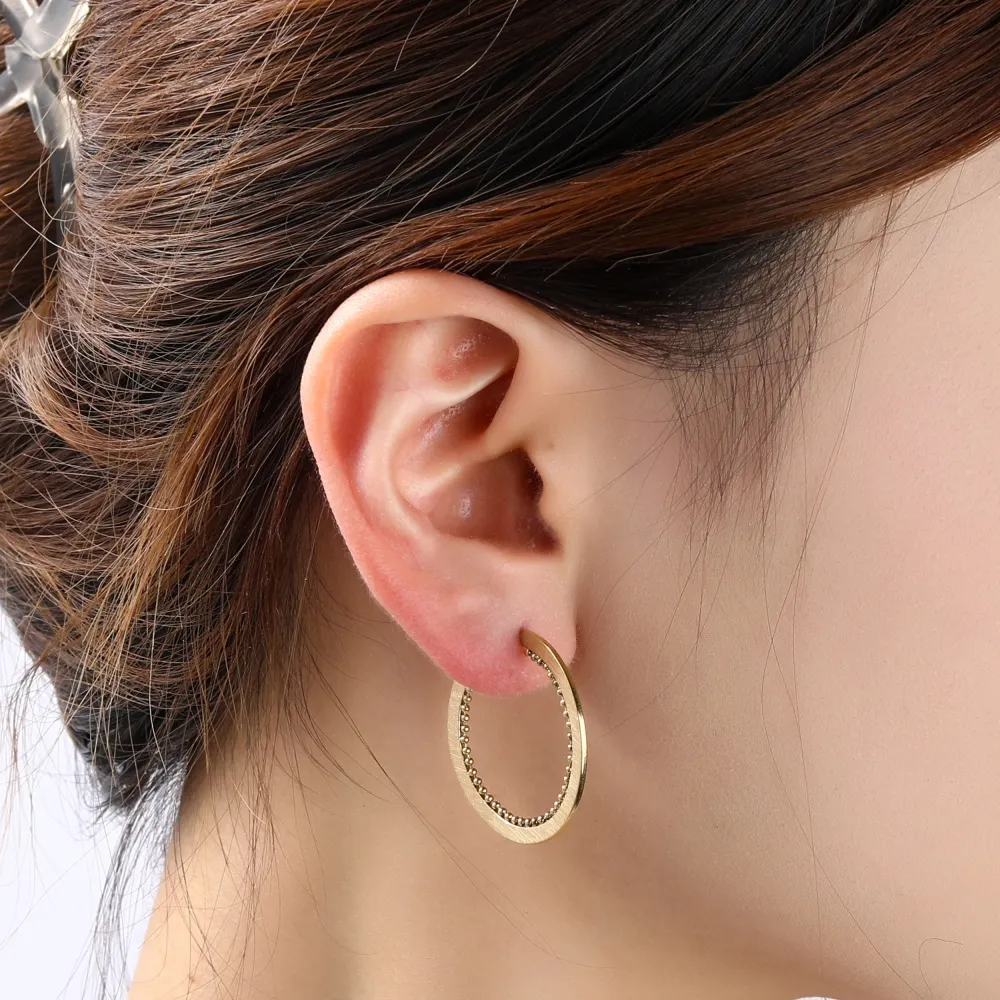 Oorbellen Fine balls Hoop Go Dutch Label