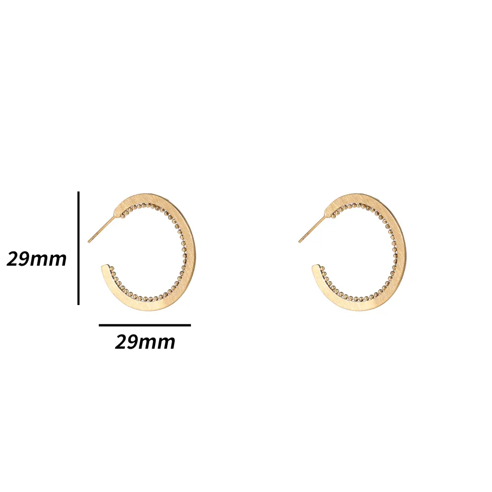 Oorbellen Fine balls Hoop Go Dutch Label