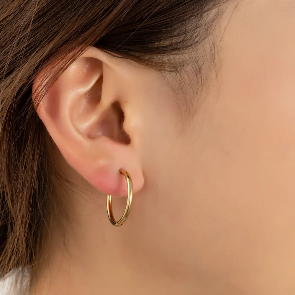 Oorbellen Hoop 18mm goud Go Dutch Label