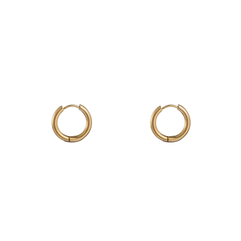 Oorbellen Hoop 12 mm goud Go Dutch Label