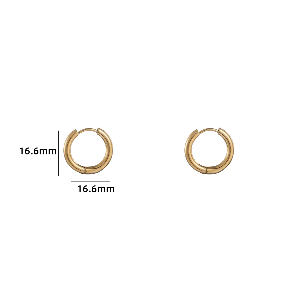 Oorbellen Hoop 12 mm goud Go Dutch Label