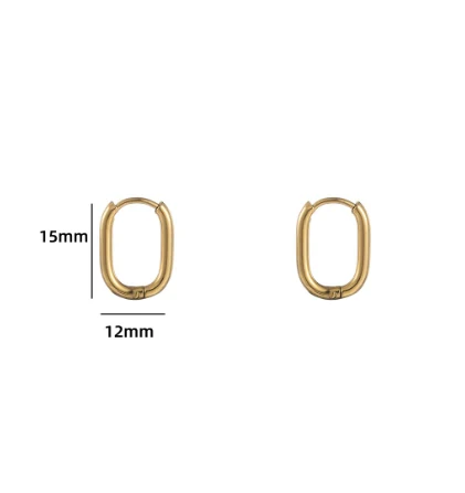 Oorbellen Oval Hoop mini Go Dutch Label