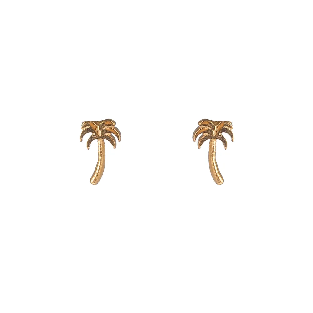 Oorbellen Palmtree stud Go Dutch Label