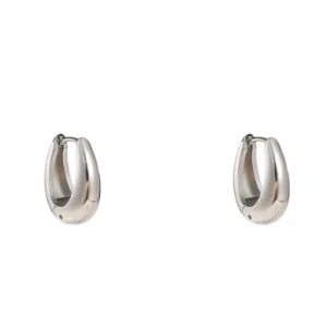 Oorbellen Small Oval Creole zilver Go Dutch Label