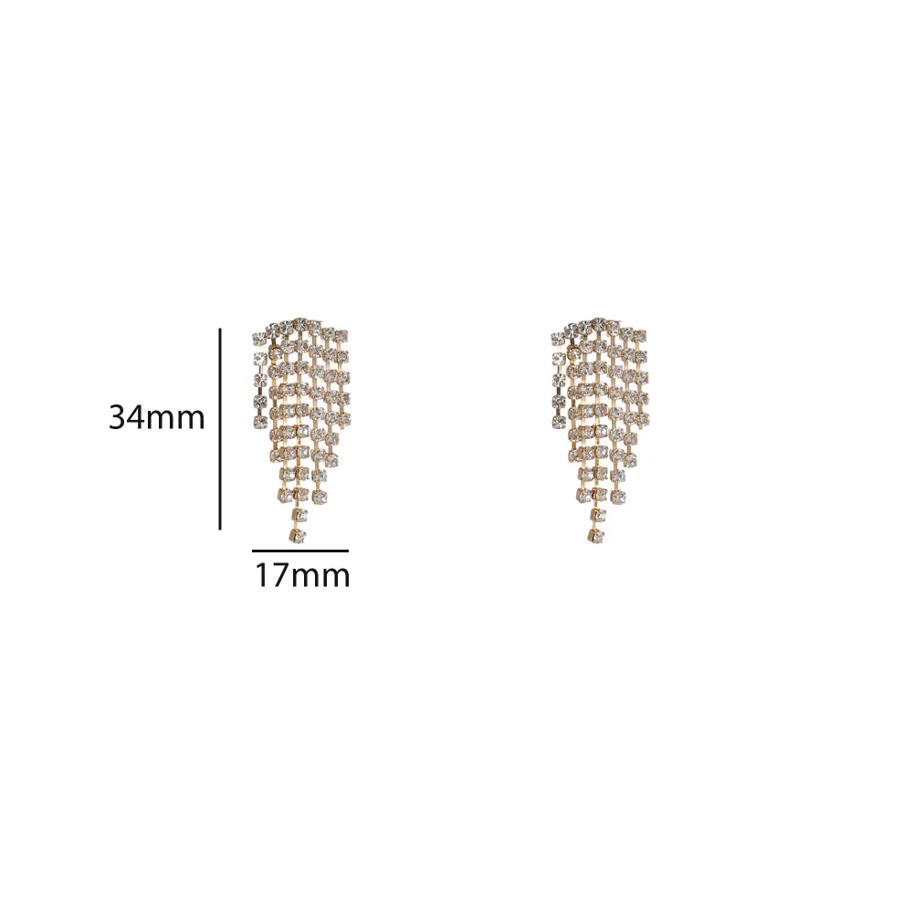 Oorbellen Small Sparkle Waterfall Go Dutch Label