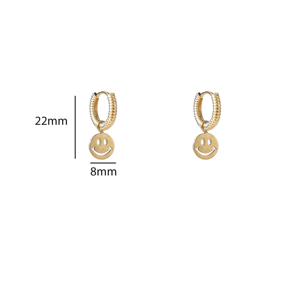 Oorbellen Smiley Hoop Go Dutch Label