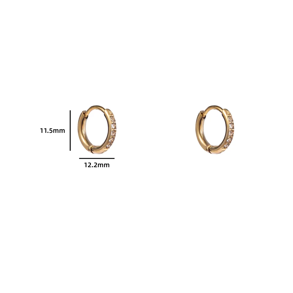 Oorbellen sprakle hoop goud Go Dutch Label