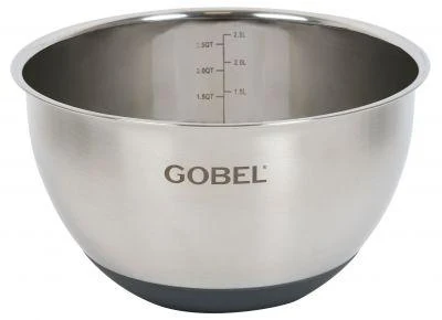 GOBEL Mengkom Ø24cm inox - antislip voet