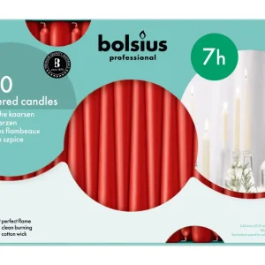 Gotische kaarsen rood 100 st. -