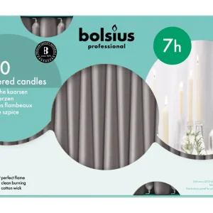 Gotische kaarsen taupe 100 st. -