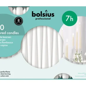 Gotische kaarsen wit 100 st. -