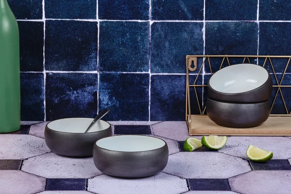 GOURMET kom Ø12cm - 4 stuks - Onyx
