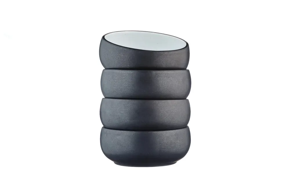 GOURMET kom Ø12cm - 4 stuks - Onyx