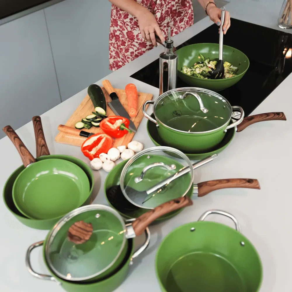 Go Green Kookpan met deksel 24 cm