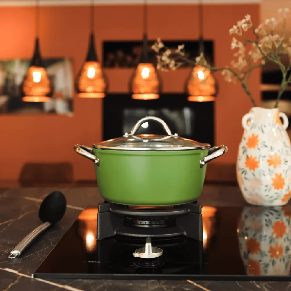Go Green Kookpan met deksel 24 cm