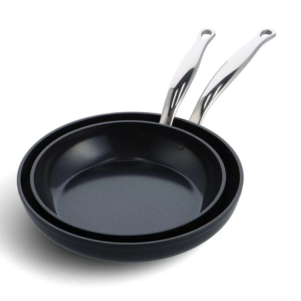 GreenPan Barcelona Pro 2-delige Pannenset met keramische antikleeflaag 24/28 cm