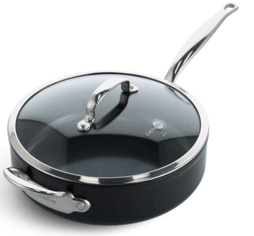GreenPan Barcelona Pro Stoofpan met keramische antikleeflaag met deksel 28 cm