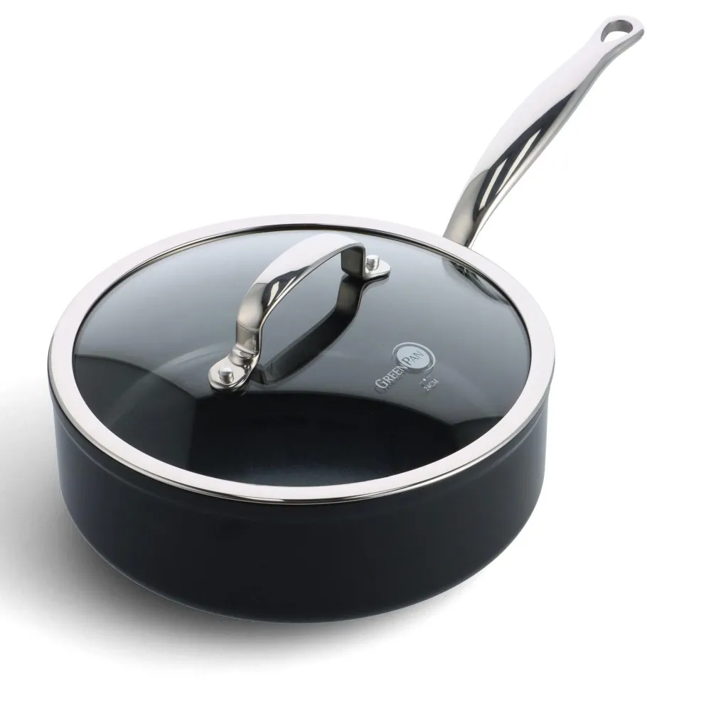 GreenPan Barcelona Pro Stoofpan met keramische antikleeflaag met deksel 24 cm