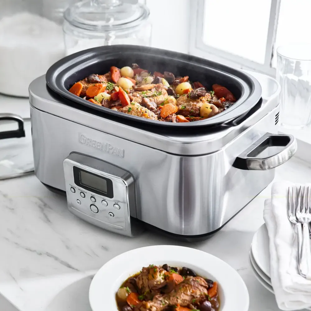 Greenpan Electricals Slow cooker 6L - Stainless Steel