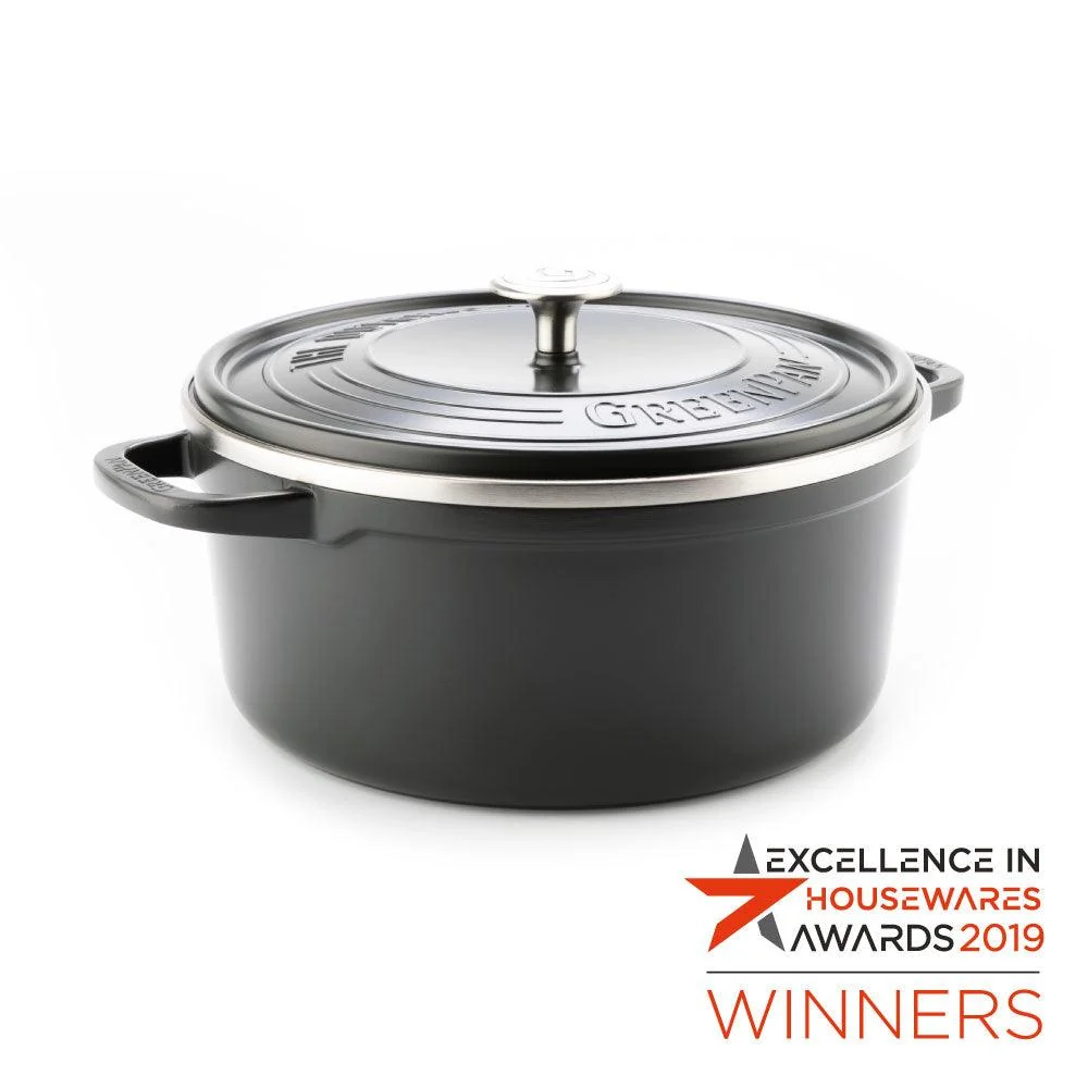 GreenPan Featherweights Stoofpot met keramische antikleeflaag met deksel 28cm