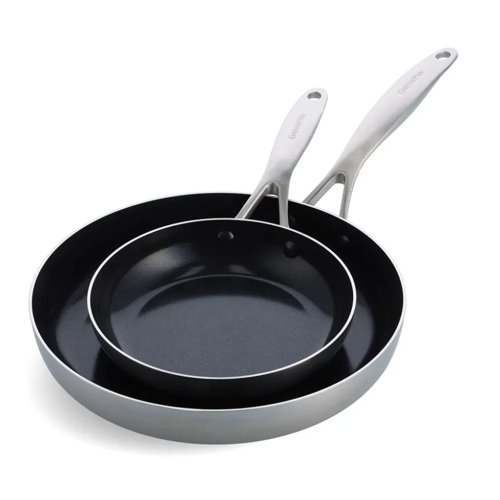 GreenPan - Geneva 2-delige Pannenset met keramische antikleeflaag 20/28cm