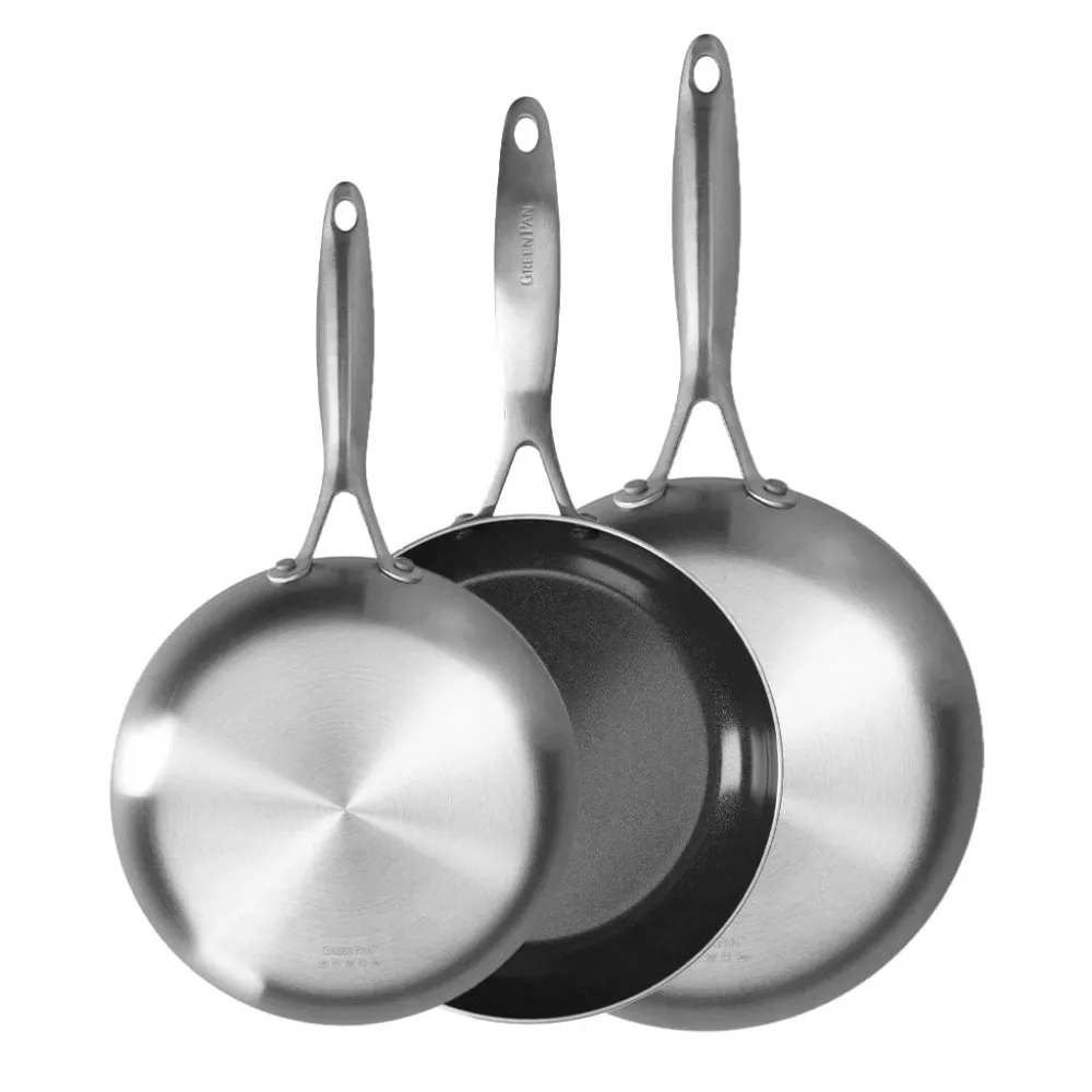 GreenPan - Geneva 3-delige Koekenpannenset 18/24/28 cm