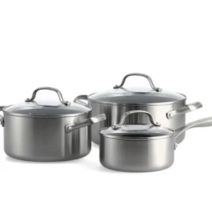 Greenpan Geneva Set 3-delig: Steelpan 16cm/ Kookpot 20cm/24cm