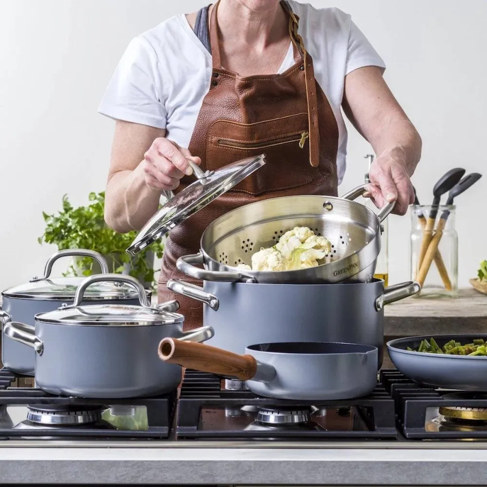 GreenPan Mayflower Pro 13-delige Pannenset met keramische antikleeflaag