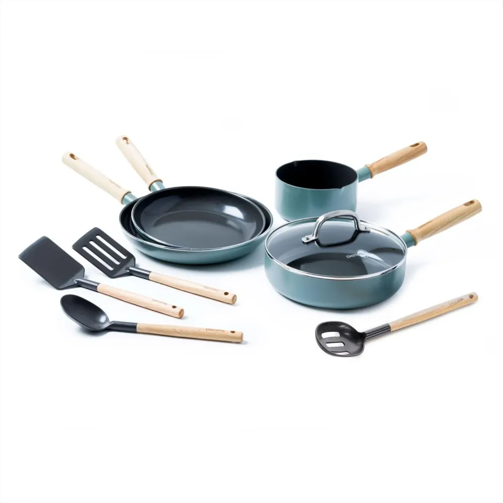 Greenpan Mayflower set antikleef pannenset - 9-delig