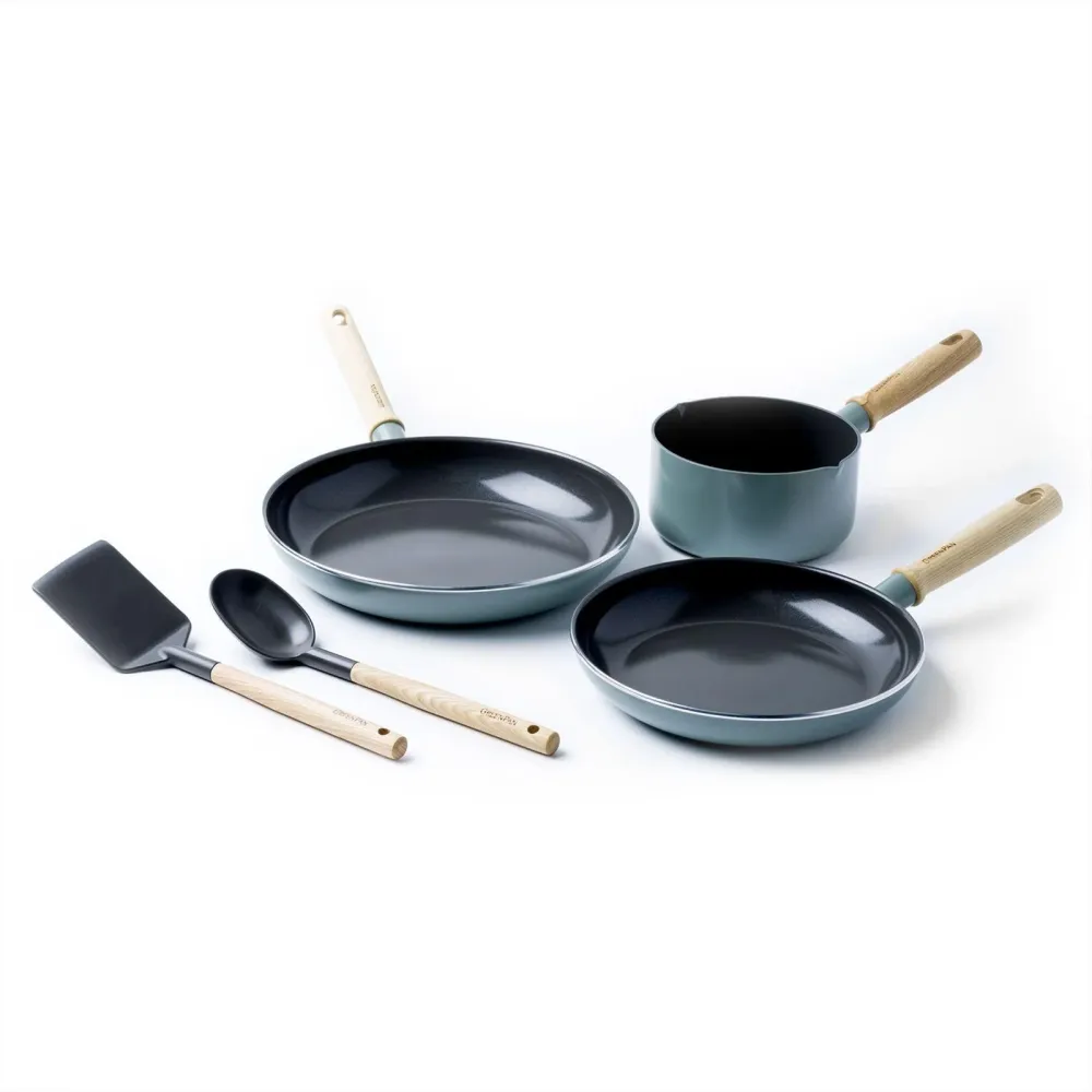 Greenpan Mayflower SET 3 : pan 24/28 + steelpan 16cm + spatel + scheplepel