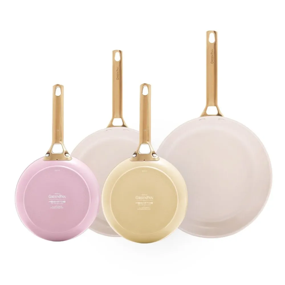 GreenPan - Padova Blush/Sunshine Yellow 4-delige Koekenpannenset 20/24/28 cm